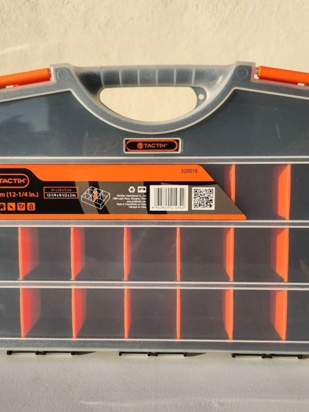 NEW 21 Compartment Plastic Portable Small Parts Organizer Tool Box Divider Divid